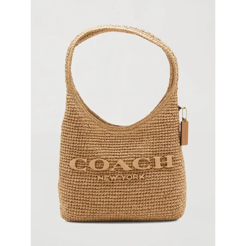 Coach Shoulder Bag Woman Beige - Picture 1 of 3